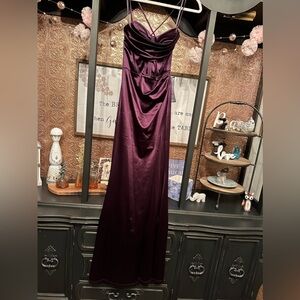 Purple Size M Full Length Dress NWT